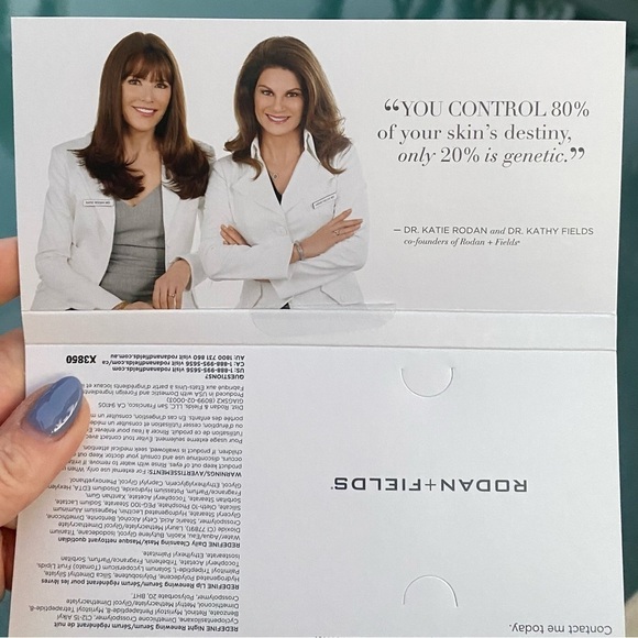 ORIGINAL GIAGlow Night Serum+ original Lip Serum Sample Card Redefine R+F - Picture 5 of 12